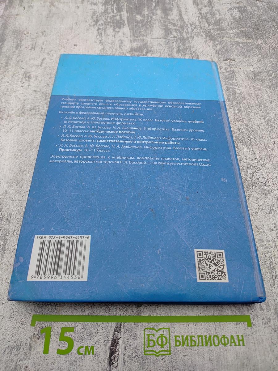 Информатика 10 класс Базовый уровень