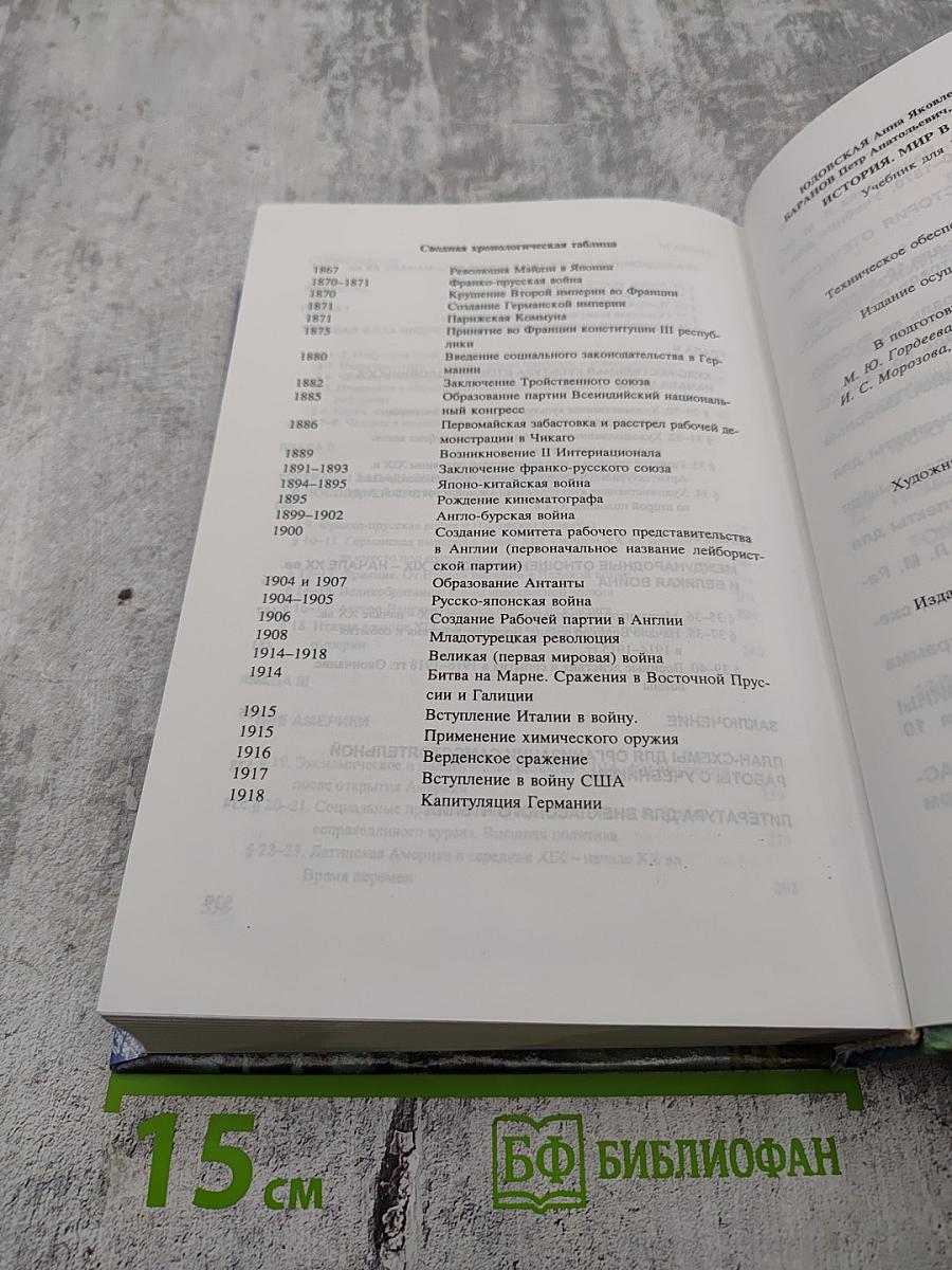 История. Мир в новое время (1870-1918) для 10 класса