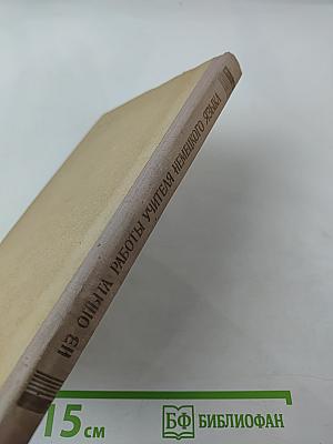 Из опыта работы учителя немецкого языка