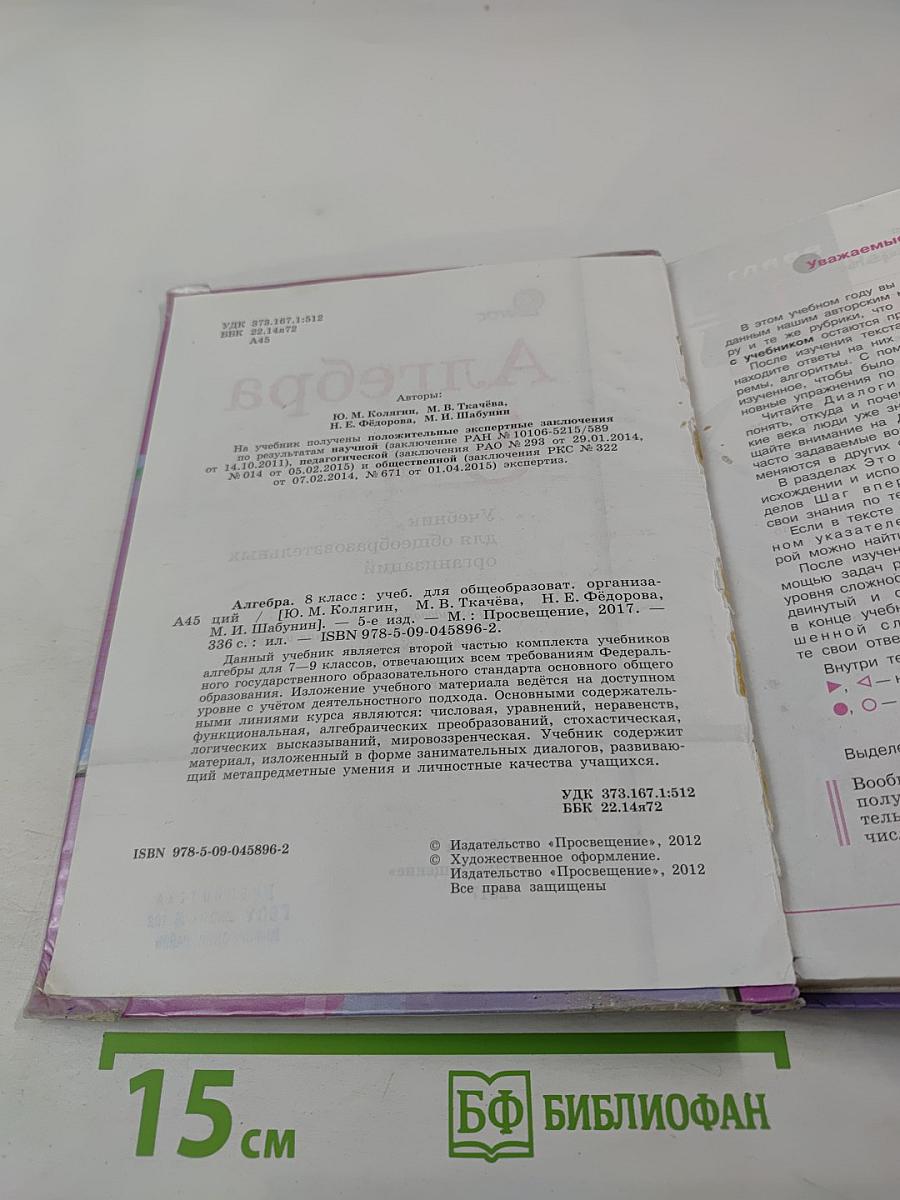 Алгебра 8 класс