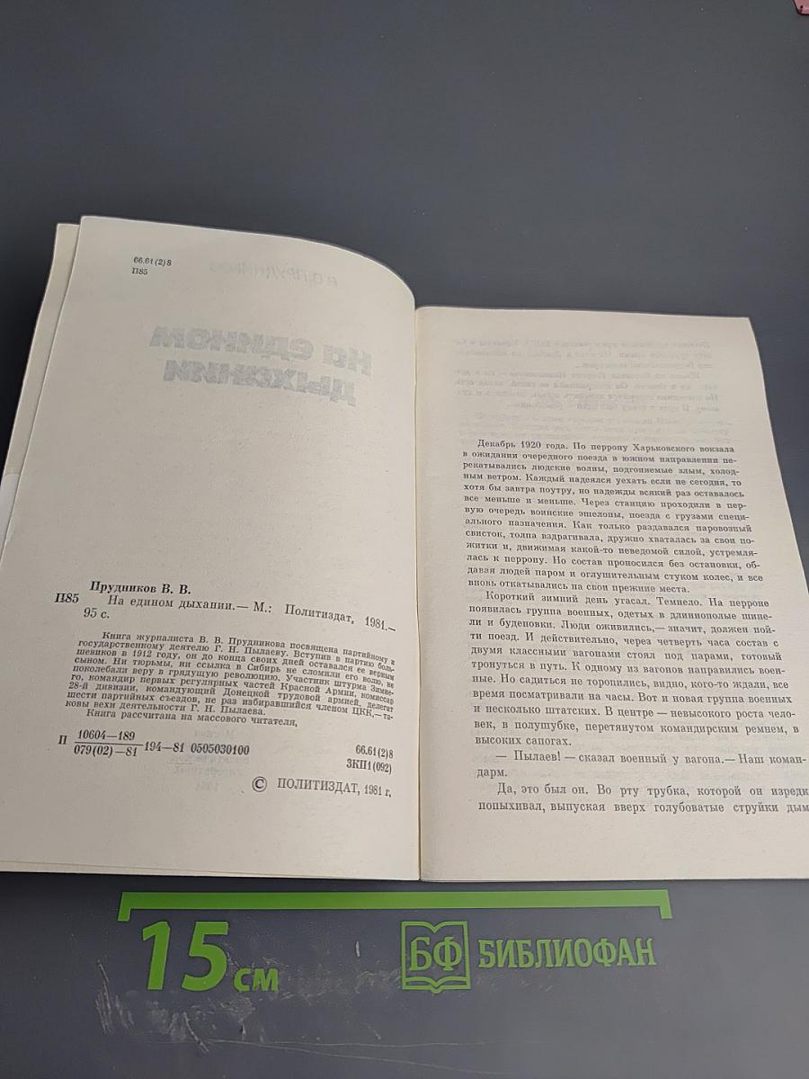 На едином дыхании