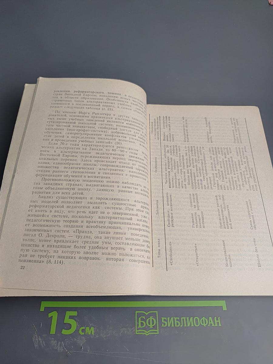Альтернативные модели воспитания в сравнительной педагогике Ч. II