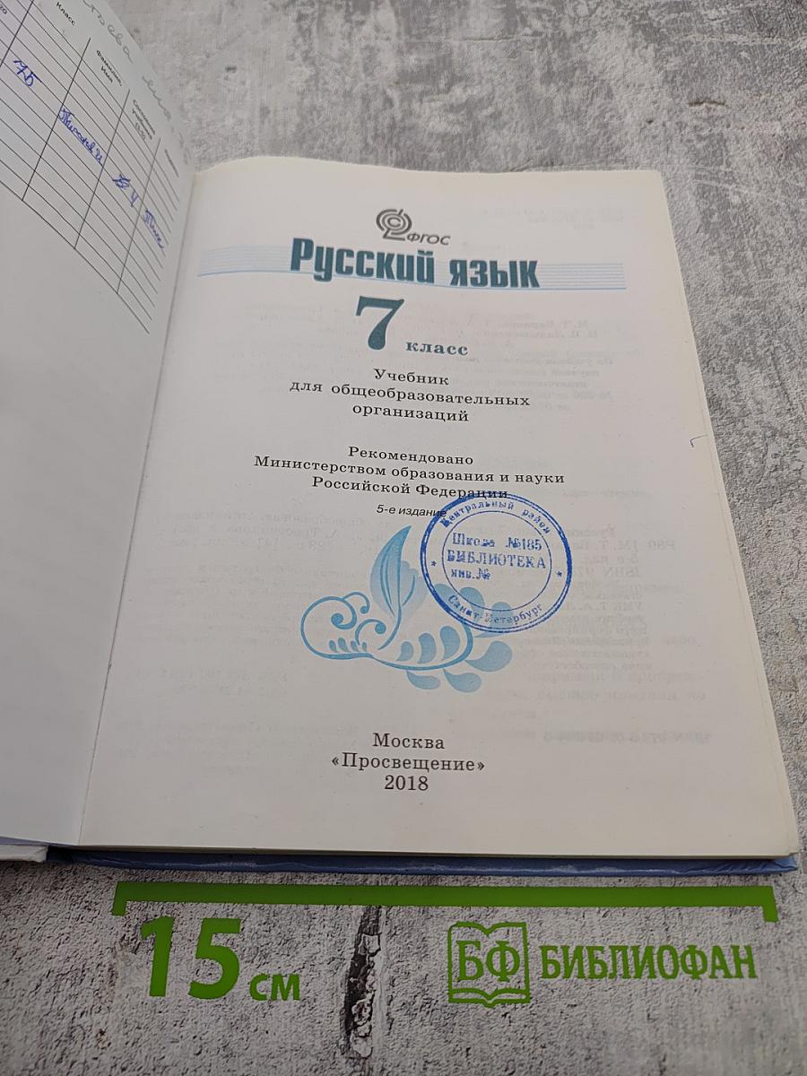 Русский язык 7 класс