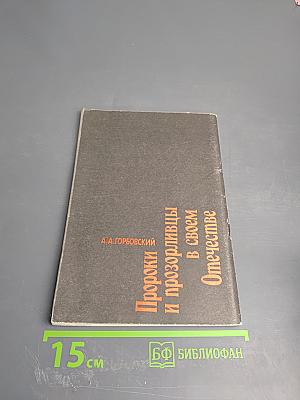 Пророки и прозорливцы в своем Отечестве