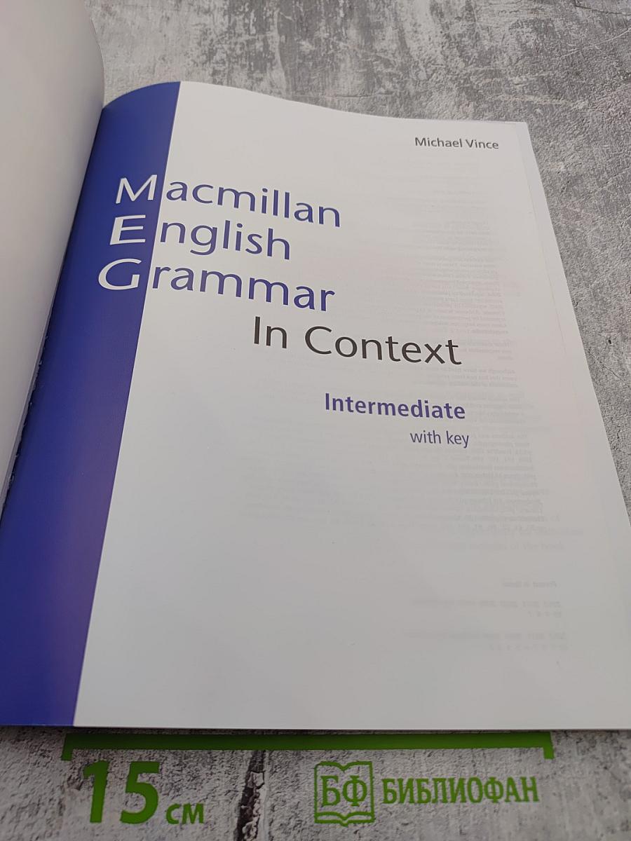 Macmillan English Grammar In Context Intermediate with key