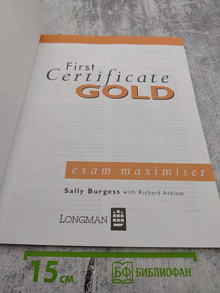 First Certificate Gold Exam Maximiser