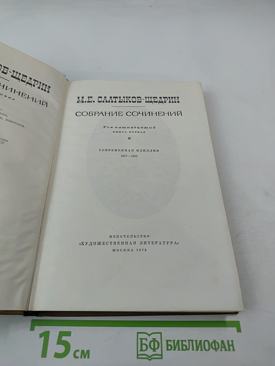 Собрание сочинений. Том пятнадцатый, книга первая. Современная идиллия