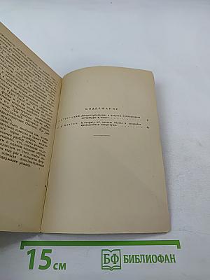 К вопросу о преподавании литературы в школе
