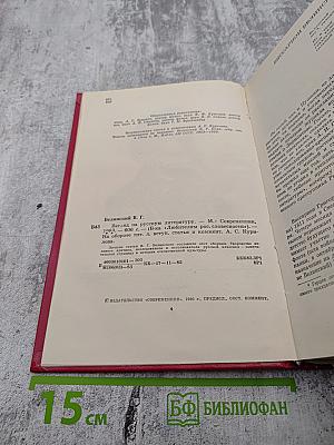 Взгляд на русскую литературу