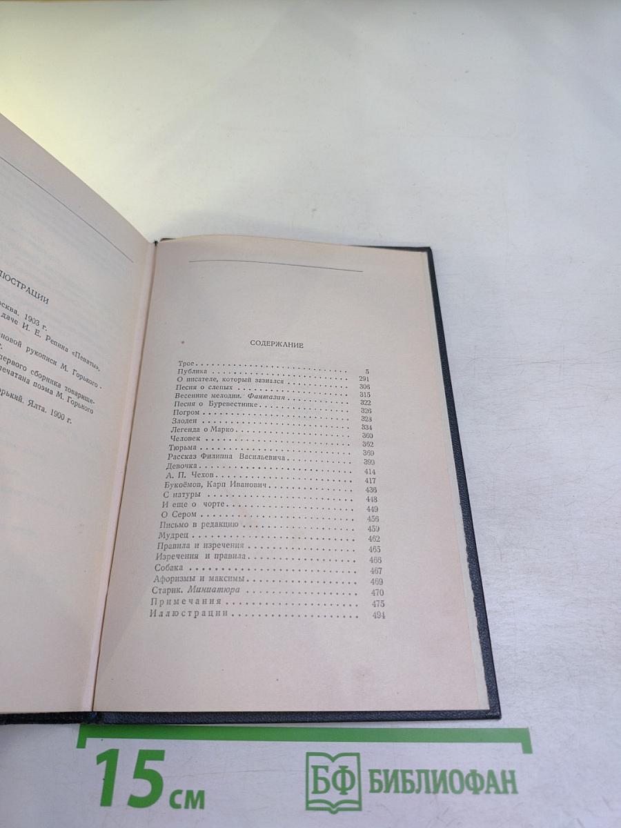 М. Горький. Собрание сочинений в тридцати томах. Том 5: Повести, рассказы, очерки, стихи. 1900-1906