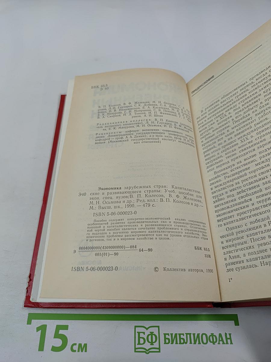 Экономика зарубежных стран. Капиталистические и развивающиеся страны