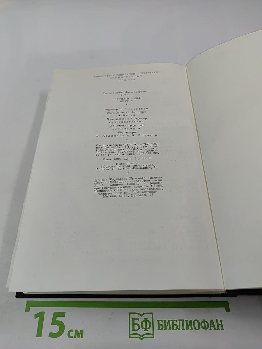 Города и годы. Братья