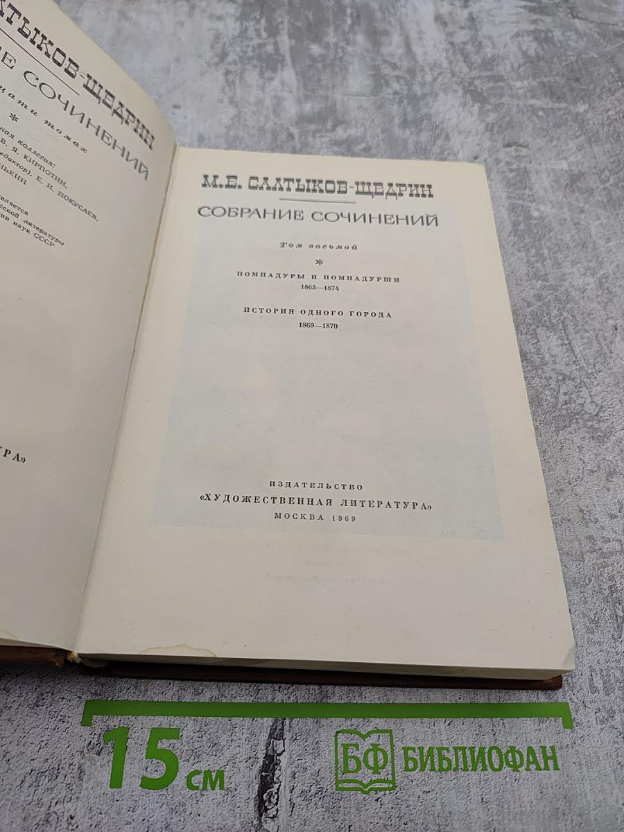 Собрание сочинений. Том 8: Помпадуры и помпадурши; История одного города