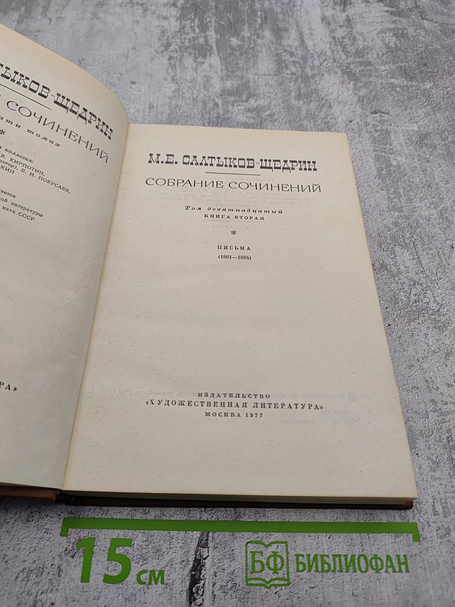 Собрание сочинений. Том девятнадцатый. Книга вторая. Письма (1881-1884)