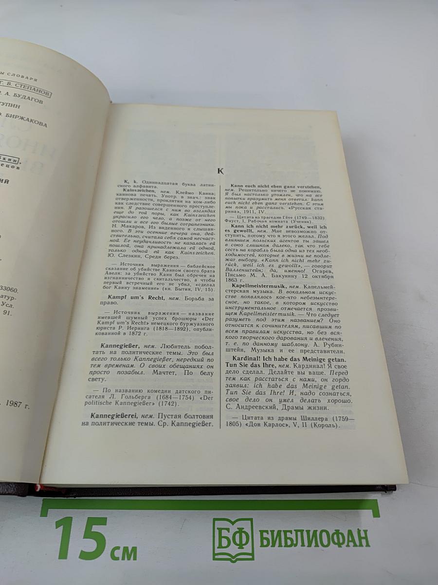 Словарь иноязычных выражений и слов K-Z