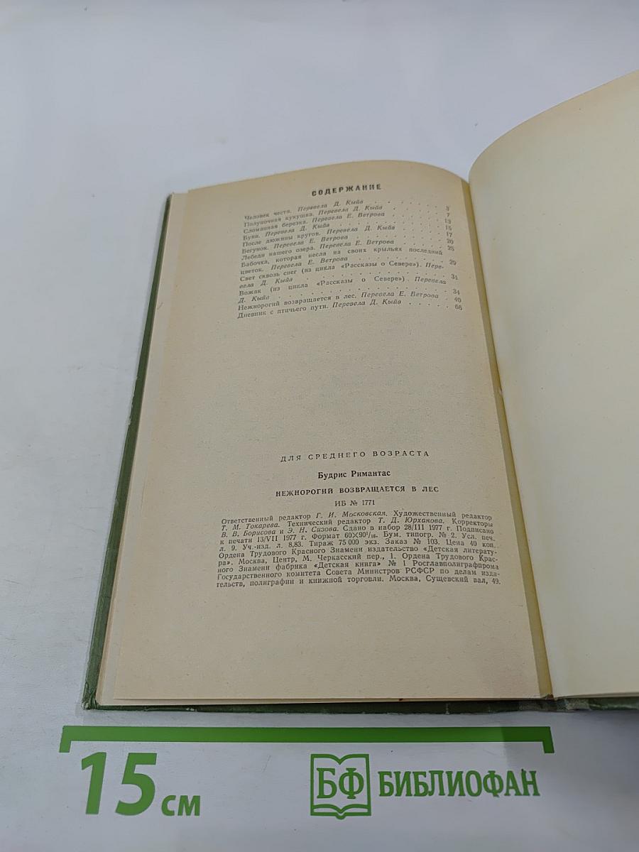 Нежнорогий возвращается в лес