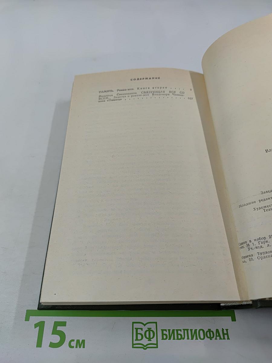 Память. Роман-эссе. Книга вторая