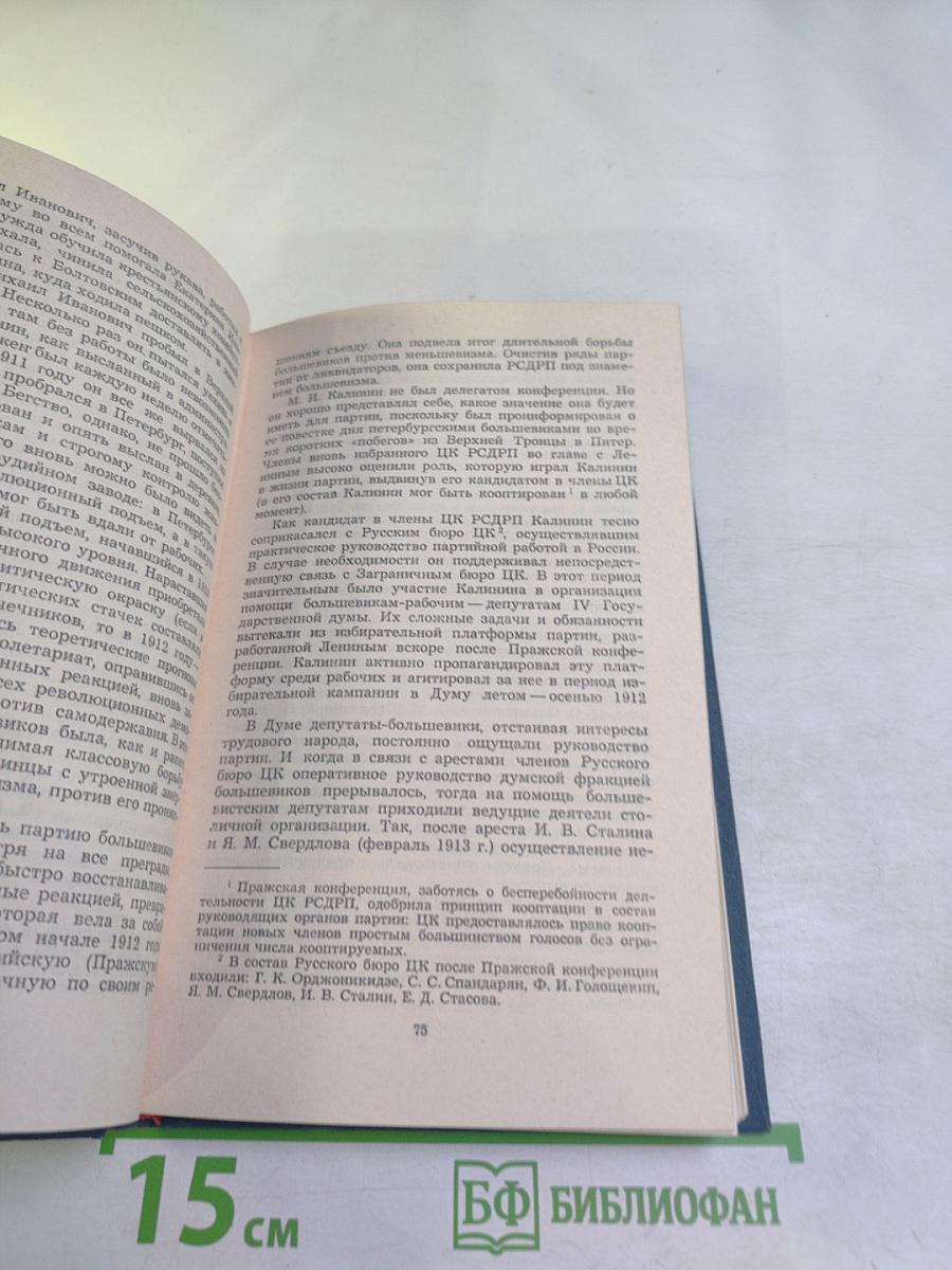 Михаил Иванович Калинин. Краткая биография