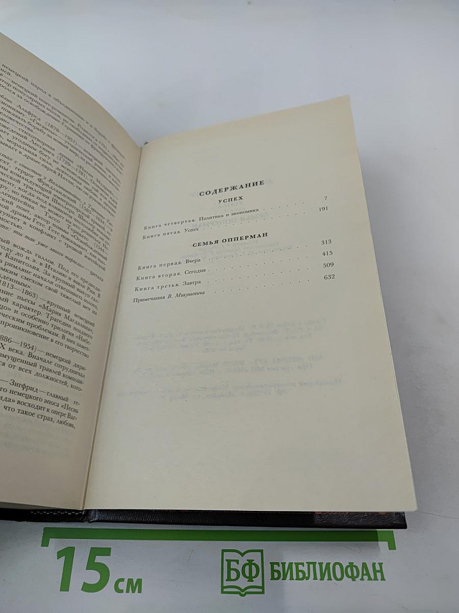 Избранные произведения. Том третий: Семья Опперман, Успех (Книги 4-5)