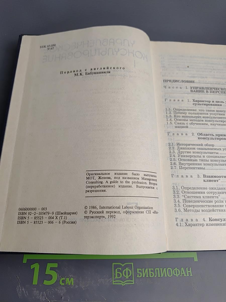 Управленческое консультирование. Том 1