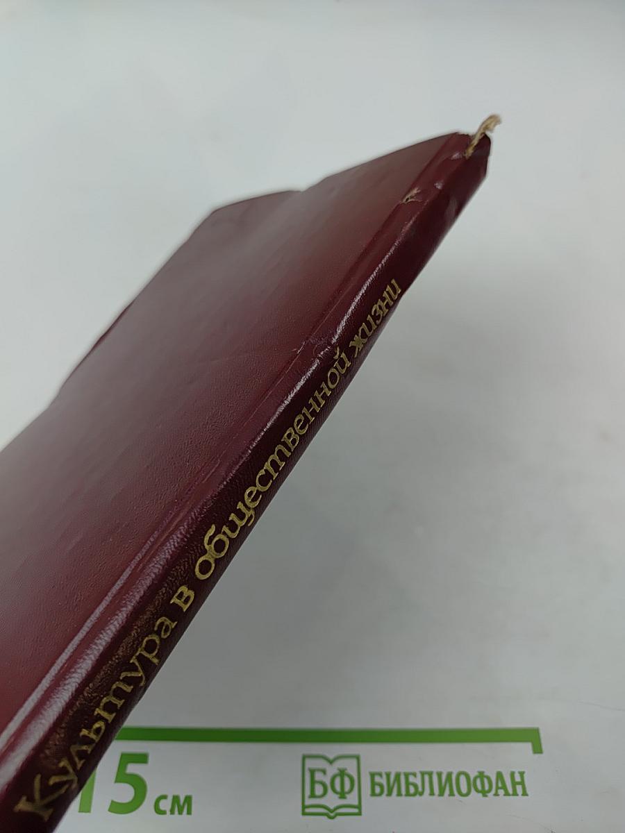 Культура в общественной жизни