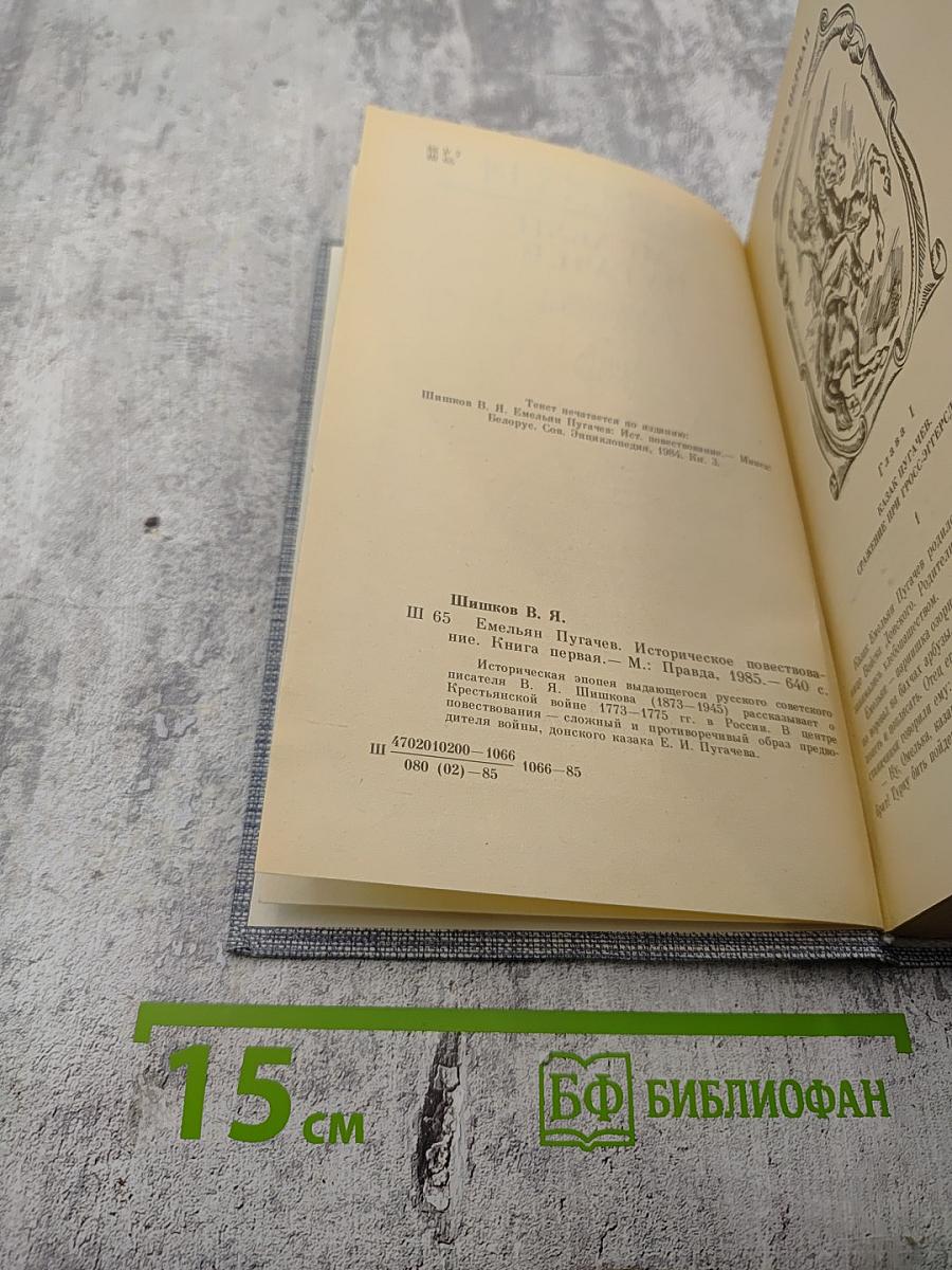 Емельян Пугачев. Историческое повествование. Книга первая