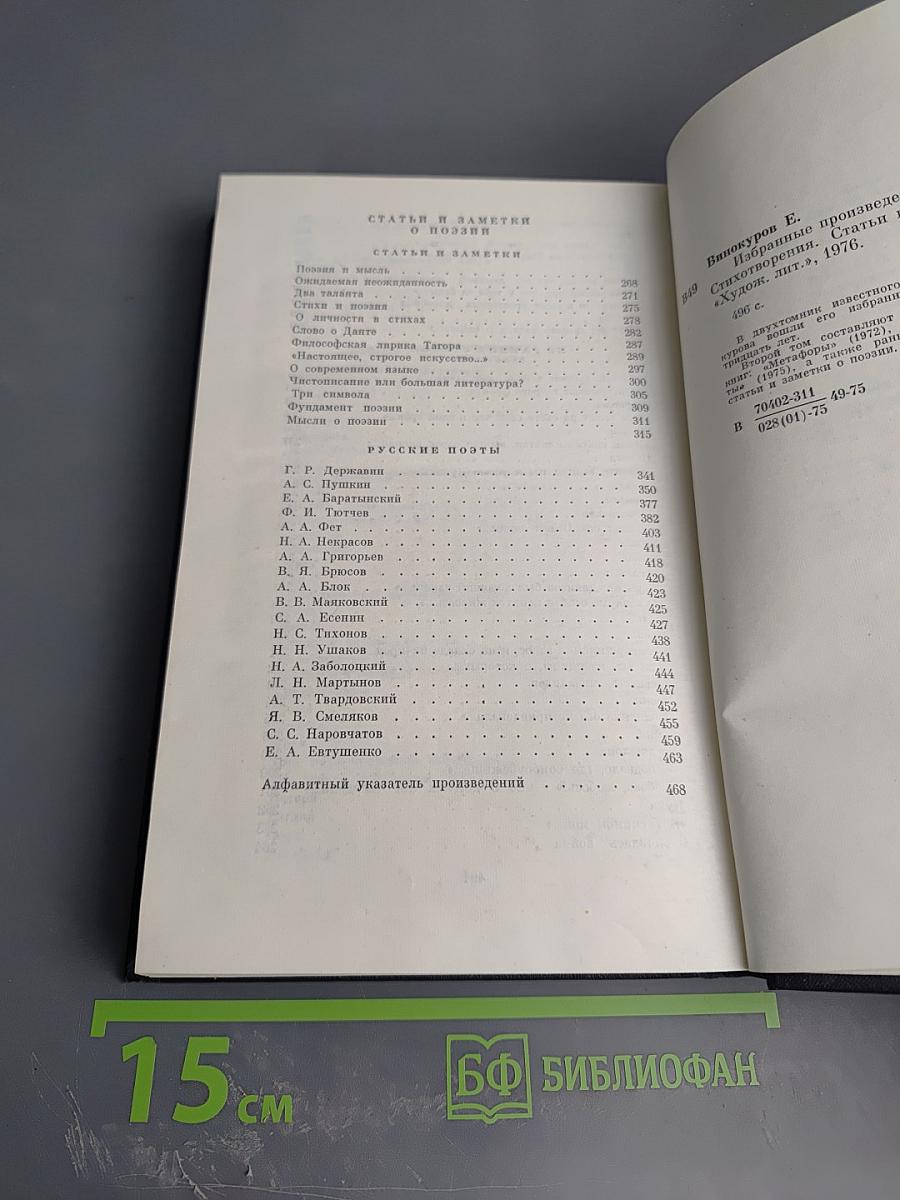 Избранные произведения. Том второй: Стихотворения. Статьи и заметки о поэзии