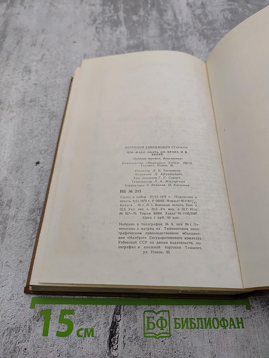 Что надо знать до брака и в браке