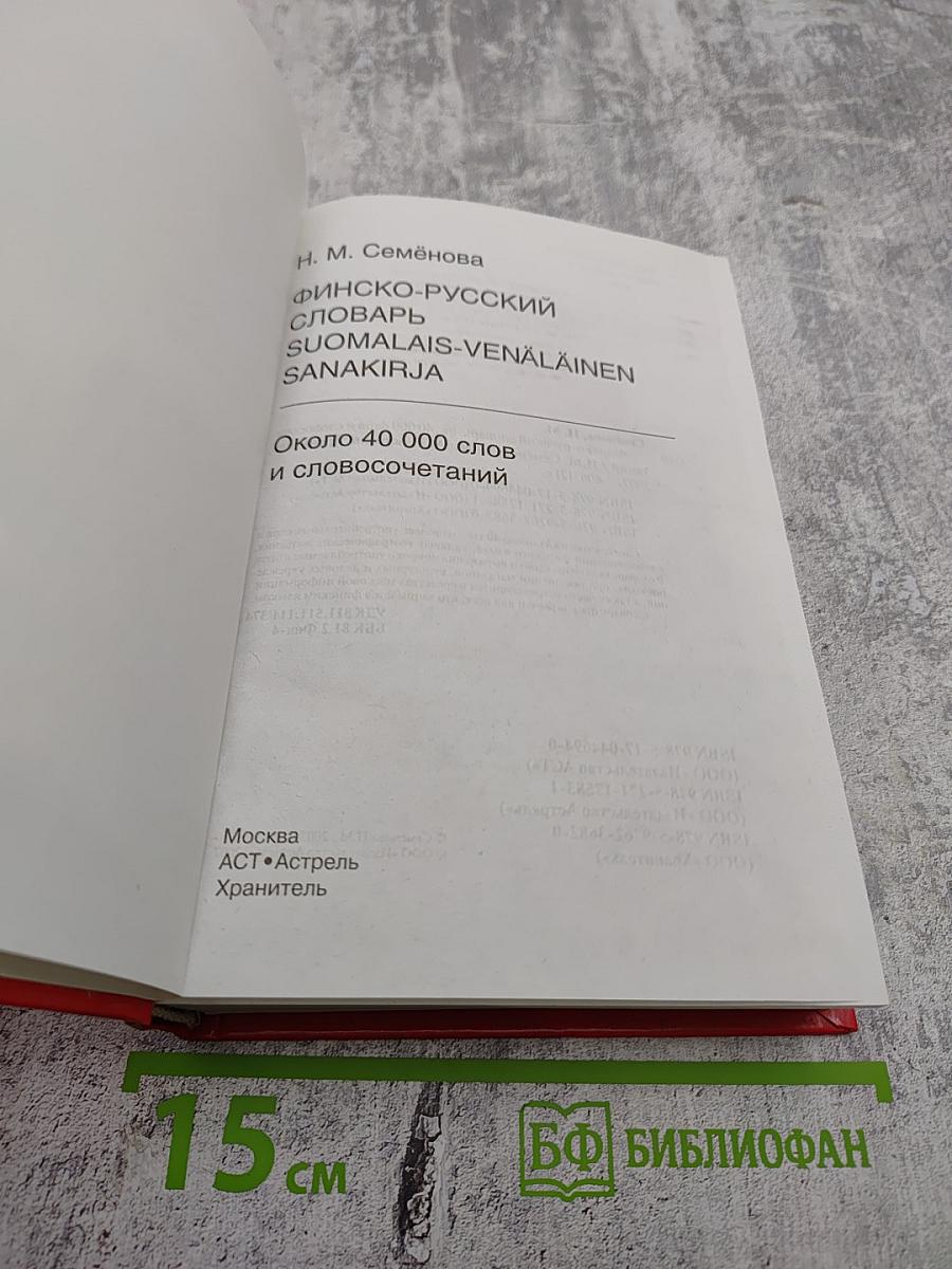 Финско-русский словарь