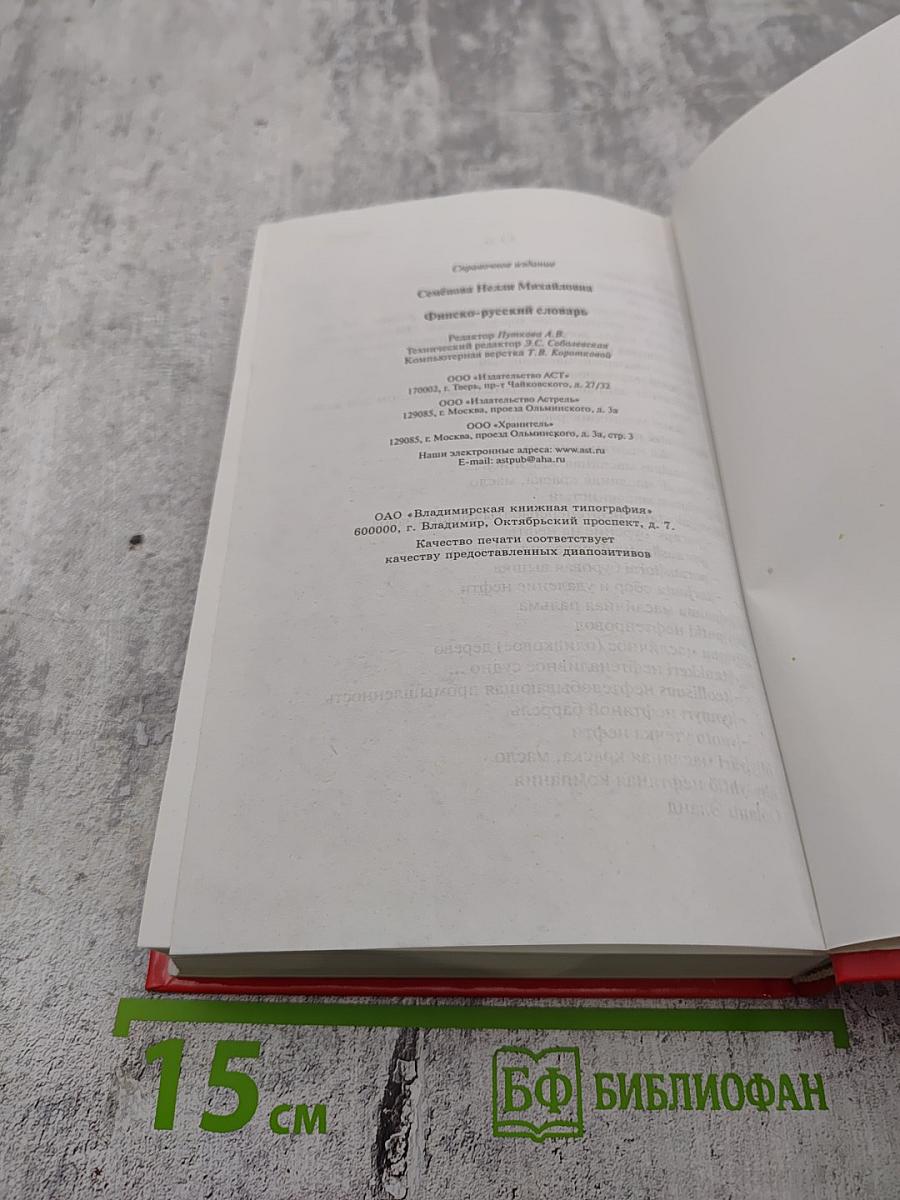 Финско-русский словарь