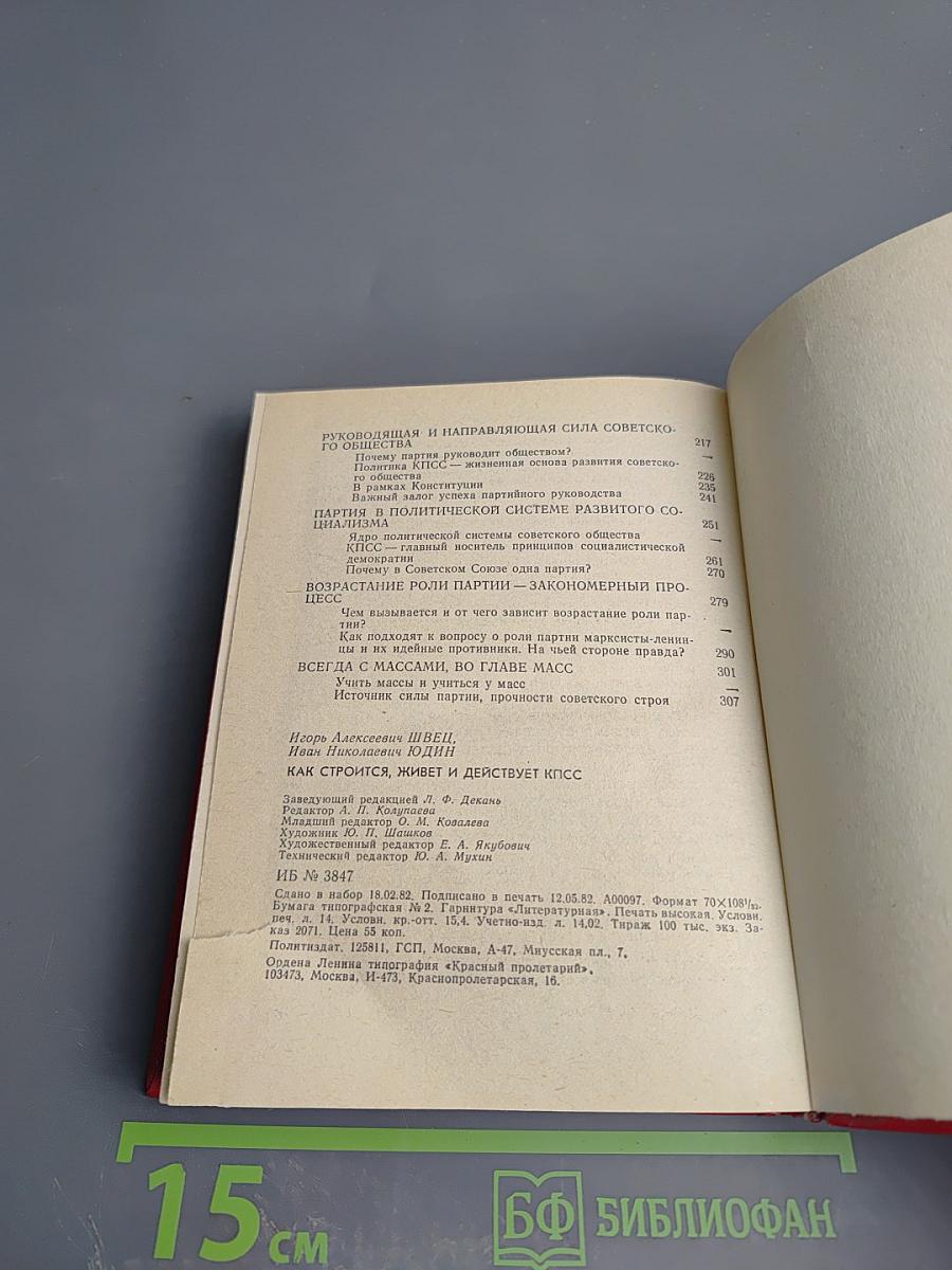 Как строится, живет и действует КПСС