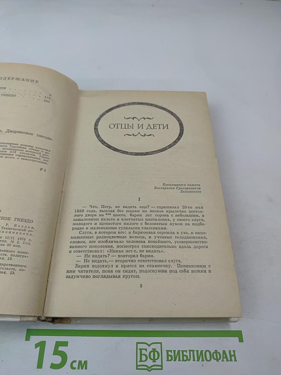 Отцы и дети, Рудин, Дворянское гнездо