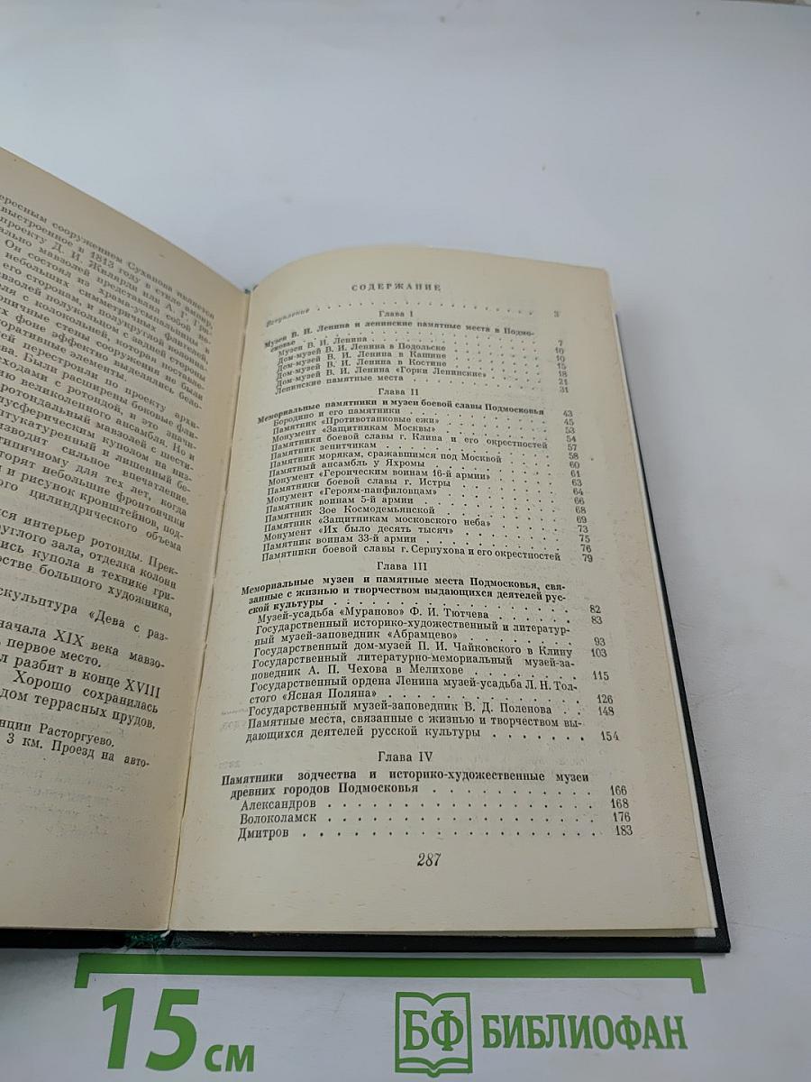 Подмосковье: Музеи, мемориалы, памятники