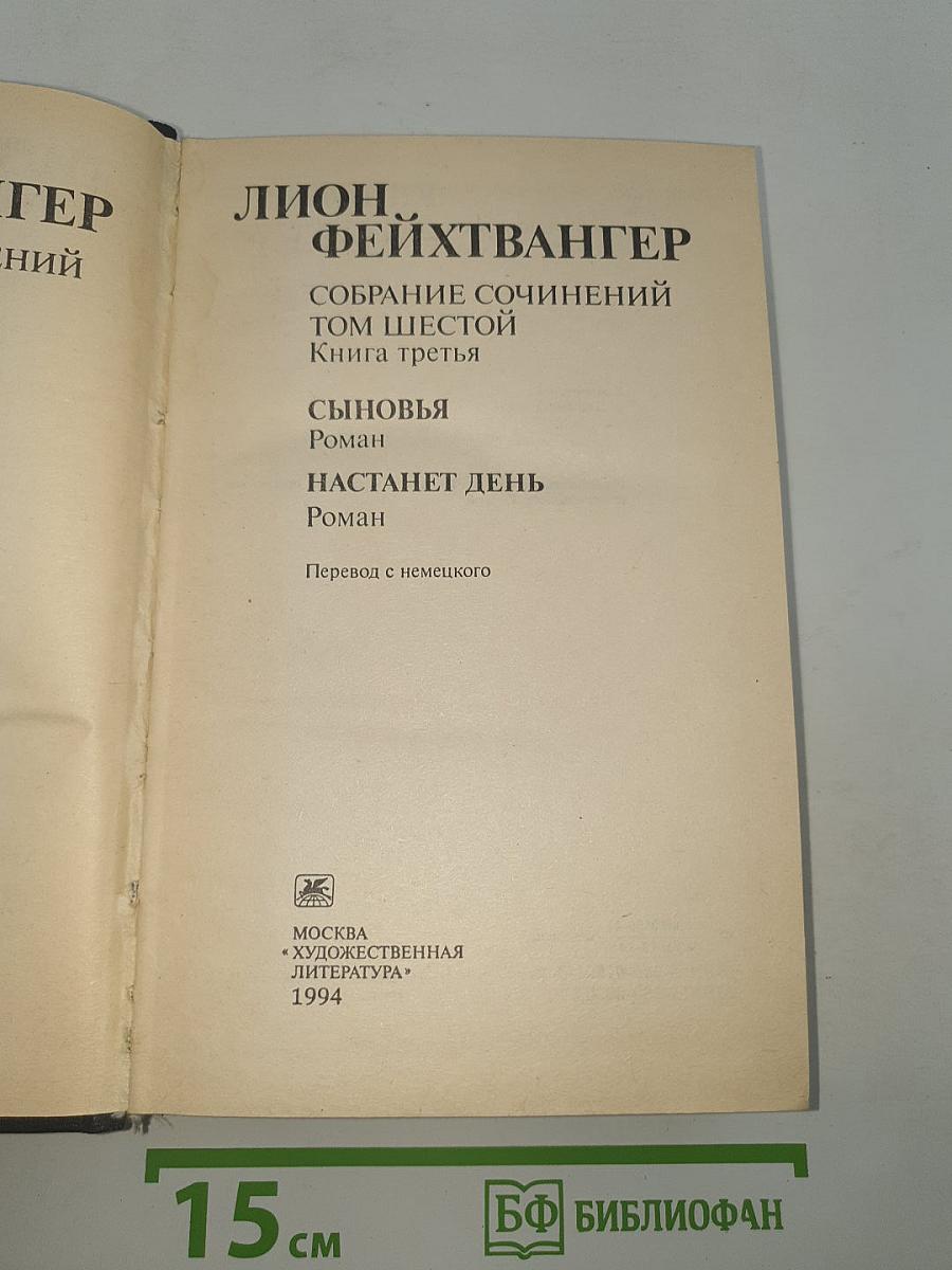 Собрание сочинений. Том 6. Книга 3. Сыновья. Настанет день