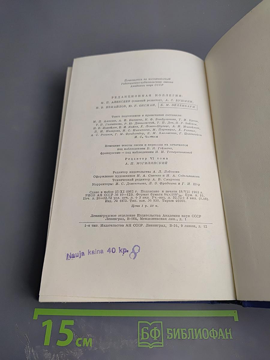Письма. Том шестой. 1865-1867