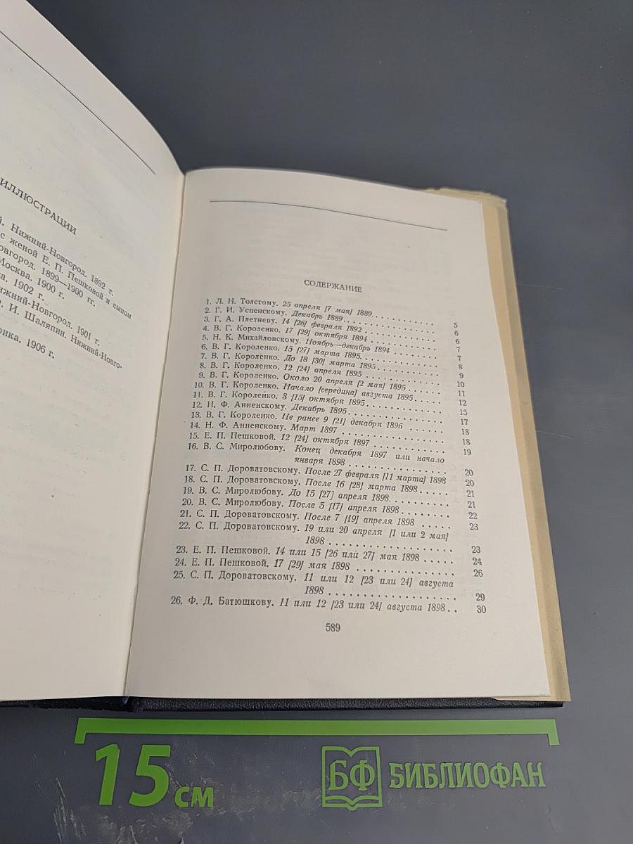 М. Горький. Том 28. Письма, телеграммы, надписи 1889-1906