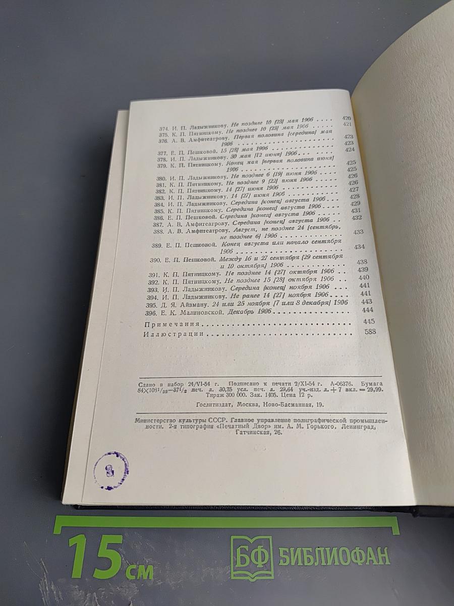 М. Горький. Том 28. Письма, телеграммы, надписи 1889-1906