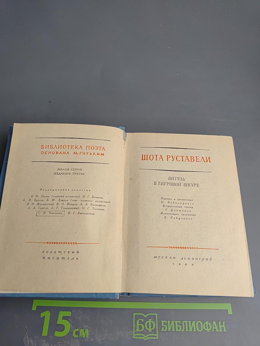 Витязь в тигровой шкуре