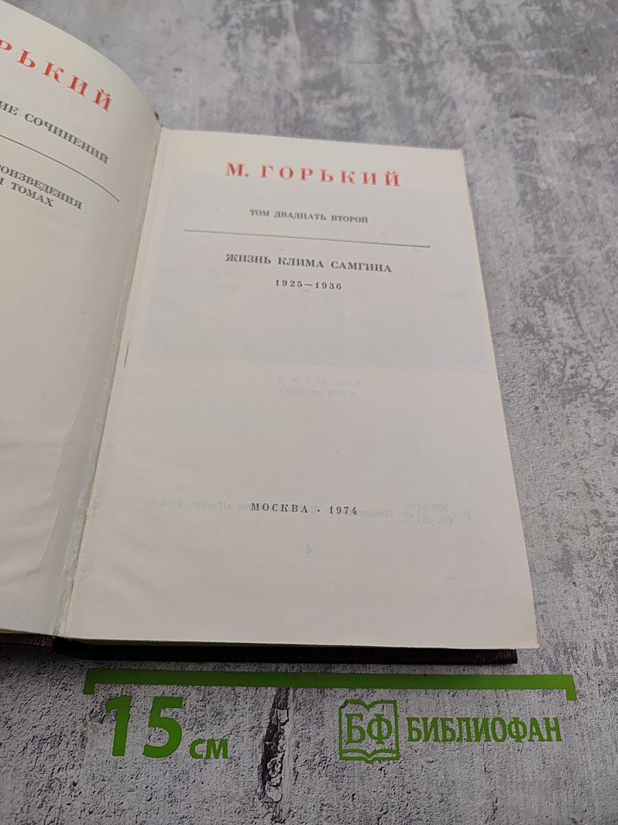 Жизнь Клима Самгина 1925-1936. Том двадцать второй
