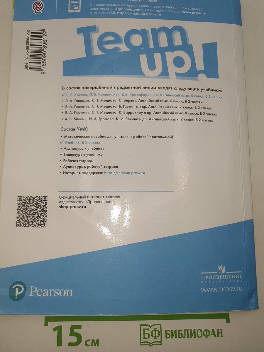 Team up! Вместе Английский язык. 5 класс. Учебник. В двух частях. Часть 1
