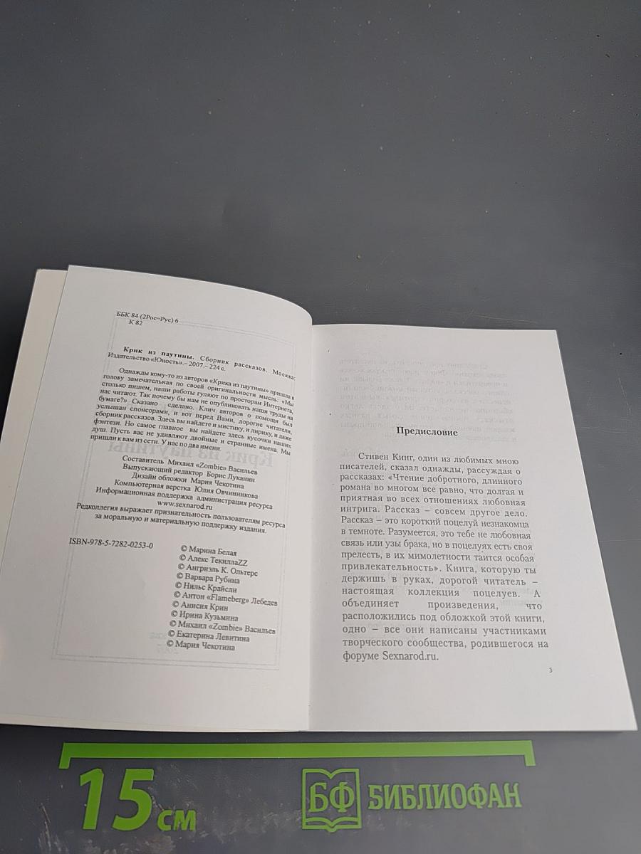 Крик из паутины. Сборник рассказов