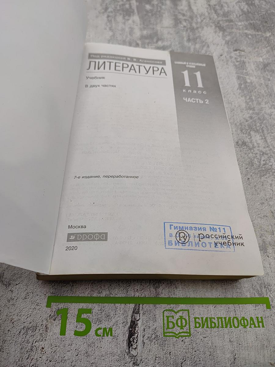 Литература. 11 класс. Часть 2