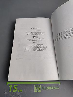 Литература 11 класс Часть 1