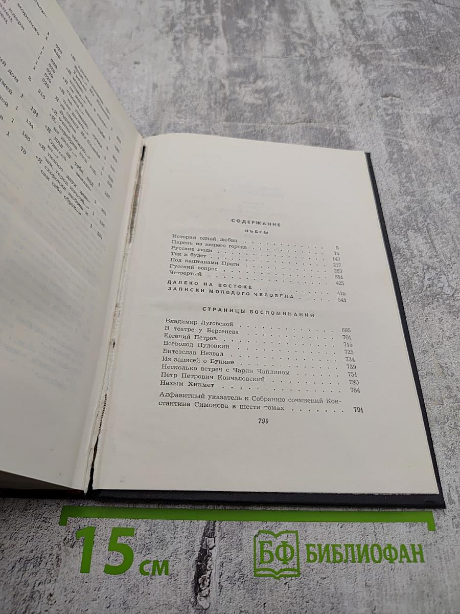 Собрание сочинений в шести томах. Том шестой: Пьесы. Далеко на востоке. Записки молодого человека. Страницы воспоминаний