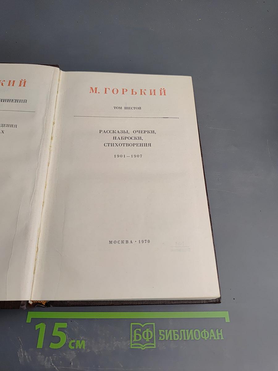 Собрание сочинений. Том шестой: Рассказы, очерки, наброски, стихотворения 1901 – 1907
