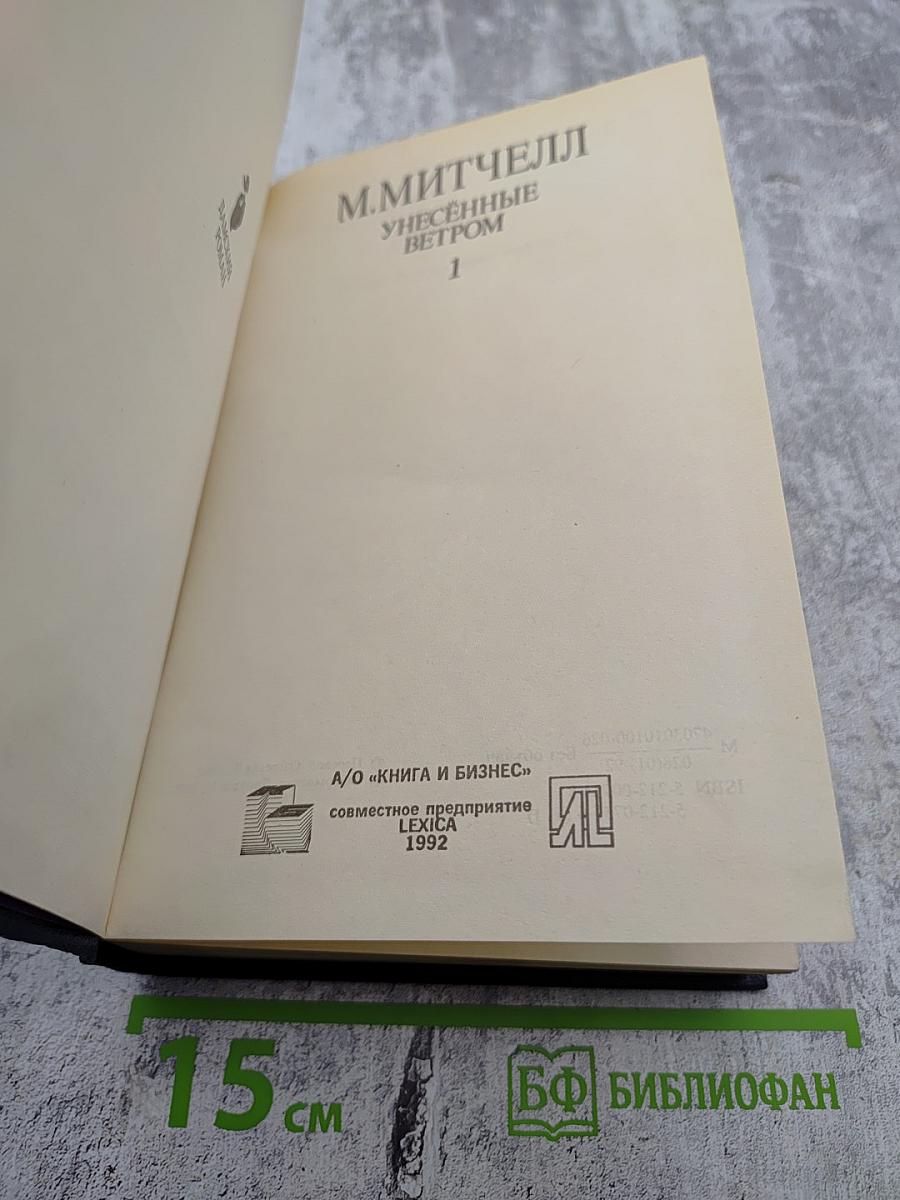 Унесенные ветром. Том 1