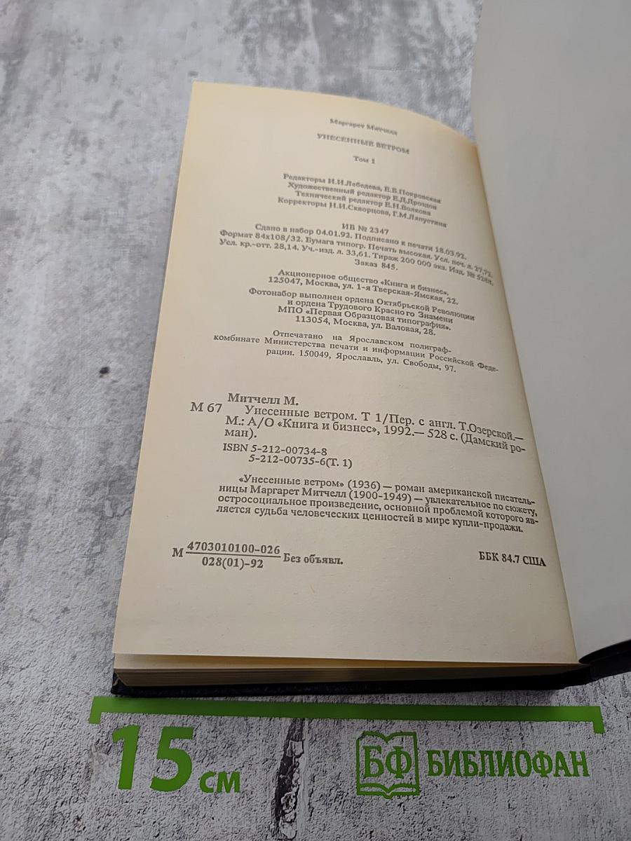 Унесенные ветром. Том 1