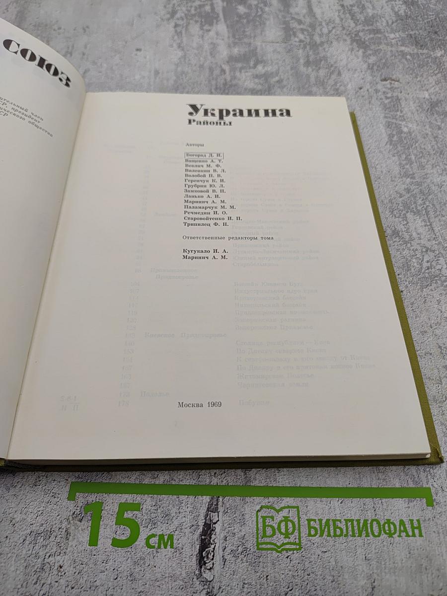 Советский Союз: Украина. Районы