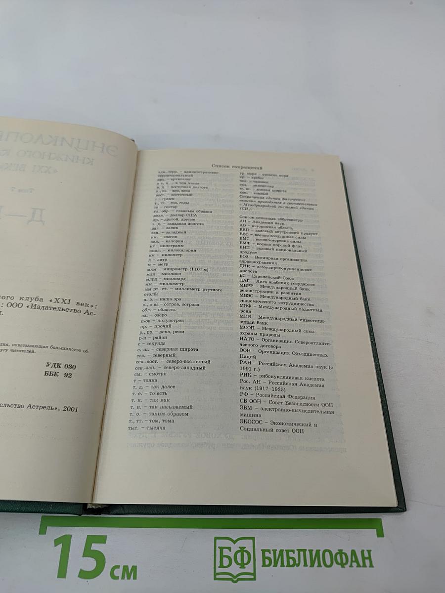 Энциклопедия Книжного клуба XXI век. Том 7. Д-И