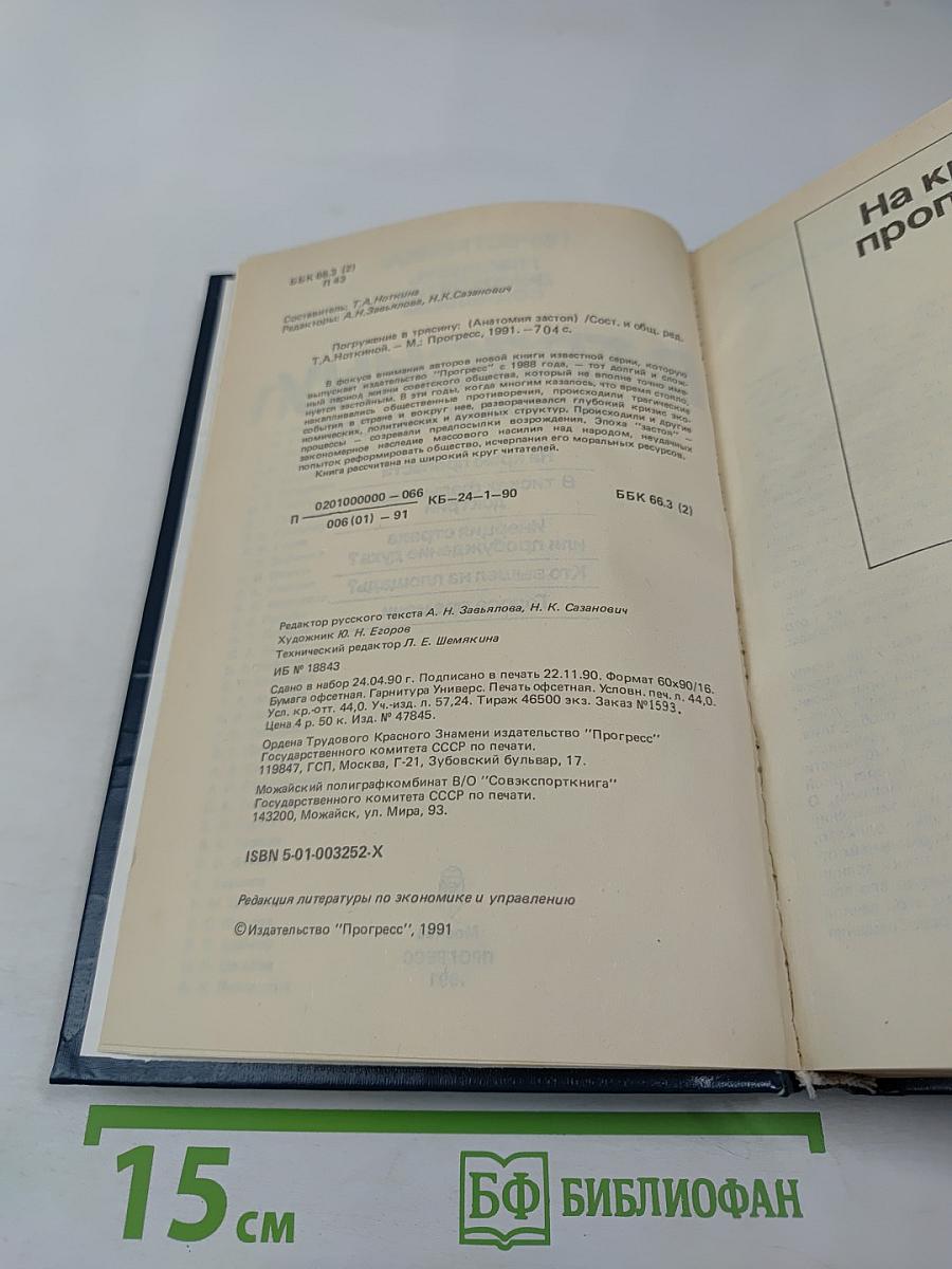 Погружение в трясину (Анатомия застоя)